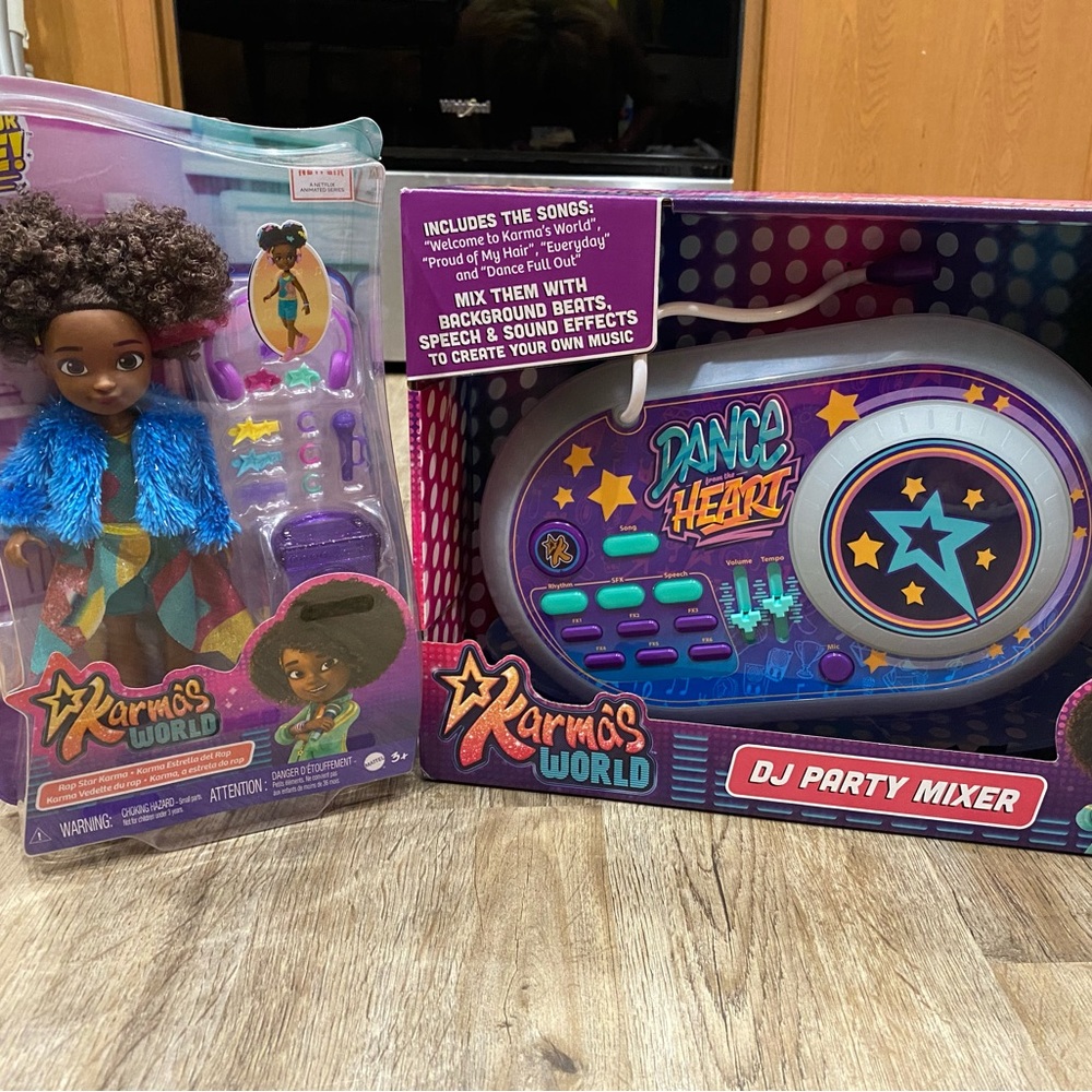 New Bundle Karma’s World Doll and DJ Party Mixer Bundle